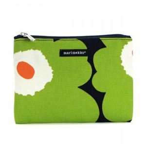 marimekko（マリメッコ） ポーチ 25379 565 DARK BLUE／LIME／TURQUOISE