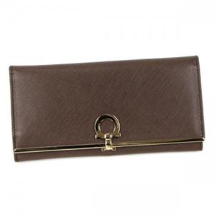 Ferragamo（フェラガモ） 長財布 224633 557327 DEEP TAUPE