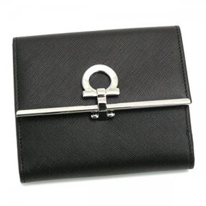 Ferragamo（フェラガモ） Wホック財布 224639 273833 NERO