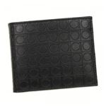 Ferragamo（フェラガモ） 二つ折り財布（小銭入れ付） 669407 DEEP BLACK