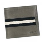 Bally（バリー） 二つ折り財布（小銭入れ付） TYE 335 DARK FLINT BLACK／BEIGE