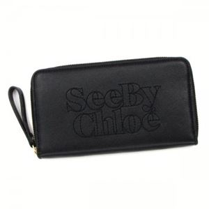 SEE BY CHLOE（シーバイクロエ） 長財布 9P7445 A73 BLACK