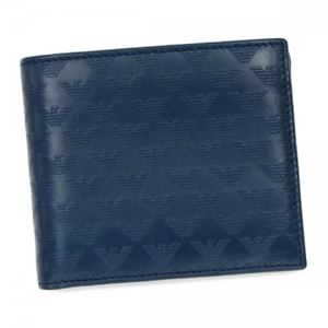 EMPORIO ARMANI（エンポリオアルマーニ） 二つ折り財布（小銭入れ付） YEM122 80482 BLUE
