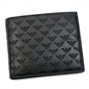 EMPORIO ARMANI（エンポリオアルマーニ） 二つ折り財布（小銭入れ付） YEM122 80001 NERO
