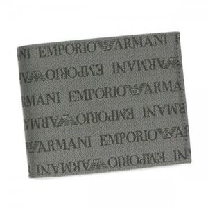 EMPORIO ARMANI（エンポリオアルマーニ） 二つ折り財布（小銭入れ付） YEM122 86156 GREY／GREY