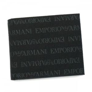 EMPORIO ARMANI（エンポリオアルマーニ） 二つ折り財布（小銭入れ付） YEM122 88001 NERO／NERO