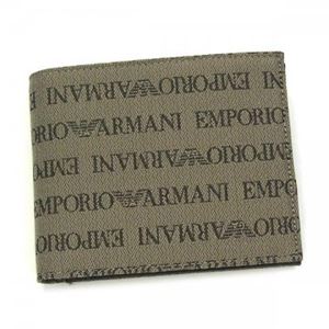 EMPORIO ARMANI（エンポリオアルマーニ） 二つ折り財布（小銭入れ付） YEM122 87339 ECRU／AFTER DARK