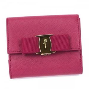 Ferragamo（フェラガモ） Wホック財布 22A926 AGATA ROSA