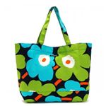 marimekko（マリメッコ） トートバッグ 38151 565 DARK BLUE／LIME／TURQUOISE