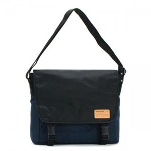 DIESEL（ディーゼル） ナナメガケバッグ X02406 H5066 BLACK／BLUE NIGHTS