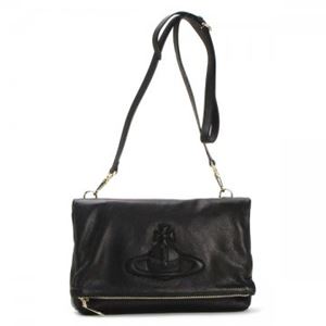 Vivienne Westwood（ヴィヴィアンウエストウッド） ナナメガケバッグ 13387 BLACK