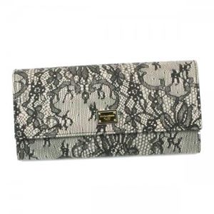 DOLCE＆GABBANA（ドルチェアンドガッバーナ） 長財布 BI0087 8B878 PEARL GREY／BLACK
