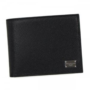 DOLCE＆GABBANA（ドルチェアンドガッバーナ） 二つ折り財布（小銭入れ付） BP0457 80999 BLACK