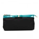 Ferragamo（フェラガモ） ポーチ 22B055 NERO／VERDE ACQUA
