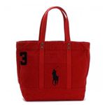 RalphLauren（ラルフローレン） トートバッグ 4051582 254QJ PARK AVE RED W／ BLACK PP