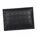 Ferragamo（フェラガモ） カードケース 669410 DEEP BLACK