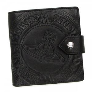 Vivienne Westwood（ヴィヴィアンウエストウッド） 二つ折り財布（小銭入れ付） 2814 NERO