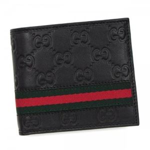 Gucci（グッチ） 二つ折り財布（小銭入れ付） 138073 NERO AOVBR