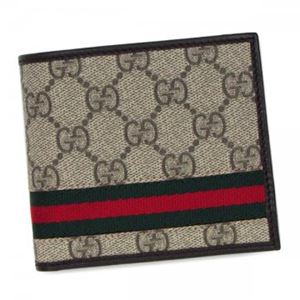 Gucci（グッチ） 二つ折り財布（小銭入れ付） 138073 9791 BEIGE+MARRONE