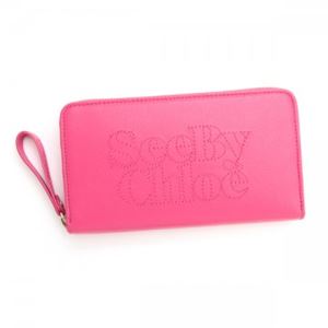 SEE BY CHLOE（シーバイクロエ） 長財布 9P7445 B07 LUCKY PINK