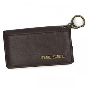 DIESEL（ディーゼル） キーケース X01965 H5115 COFFEE BEAN／ANTIC BRASS