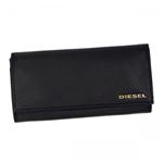 DIESEL（ディーゼル） 長財布 X02244 H4486 BLACK／ANTIQUE BRASS