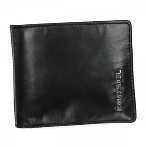 DIESEL（ディーゼル） 二つ折り財布（小銭入れ付） X02471 H5293 BLACK／ACID GREEN