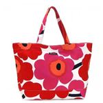 marimekko（マリメッコ） トートバッグ 38151 1 WHITE／ RED