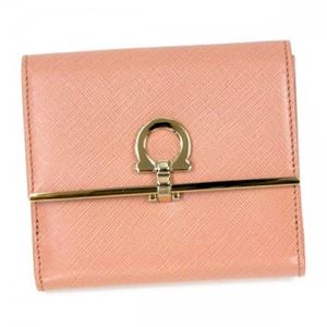 【9月30日まで期間限定販売】Ferragamo(フェラガモ) Wホック財布 224639 584034 BLUSH