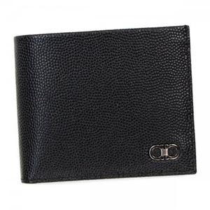 【9月30日まで期間限定販売】Ferragamo(フェラガモ) 二つ折り財布(小銭入れ付) 669790 588862 NERO