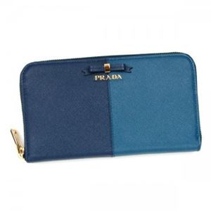 Prada（プラダ） 長財布 1M0506 F0E6O BLUETTE+COBALTO