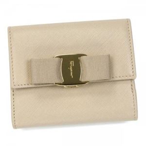 Ferragamo（フェラガモ） Wホック財布 22A926 548759 NEW BISQUE／MORNING ROSE