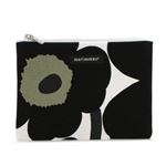 【2015年1月8日まで期間限定販売】marimekko（マリメッコ） ポーチ 25379 30 WHITE／BLACK