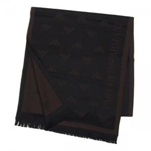 【10月31日まで期間限定販売】EMPORIO ARMANI（エンポリオアルマーニ） マフラー 625018 951 FANGO CHOCOLATE
