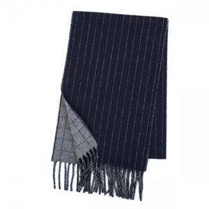 【10月31日まで期間限定販売】RalphLauren（ラルフローレン） マフラー 6F0206 433 HUNTER NAVY／FAWN GREY HTHR