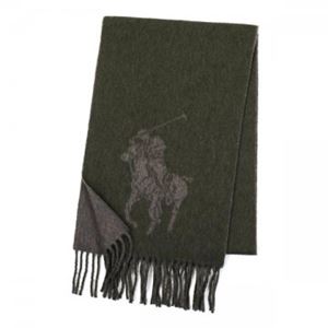 RalphLauren（ラルフローレン） マフラー 6F0213 352 DK LODEN／WALNUT HTHR