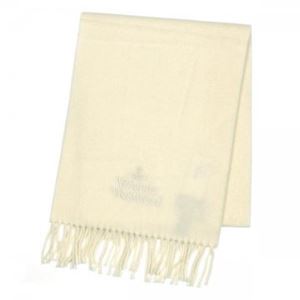 【10月31日まで期間限定販売】Vivienne Westwood（ヴィヴィアンウエストウッド） マフラー  S11 1000 WHITE