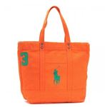 RalphLauren（ラルフローレン） トートバッグ 4055307 1004 BRIGHT PAPAYA／CABO GREEN