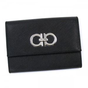 Ferragamo（フェラガモ） 二つ折り財布（小銭入れ付） 22B273 474137 NERO