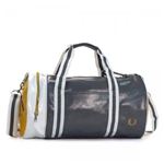 FRED PERRY（フレッドペリー） ボストンバッグ L1184 104 GREY／CANARY／WHITE