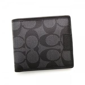 Coach　Factory（コーチ F） 二つ折り財布（小銭入れ付）  74741 CQ/BK
