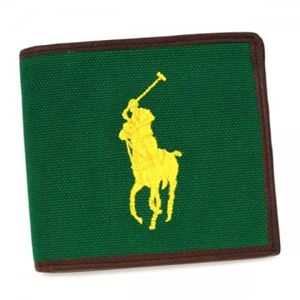 RalphLauren（ラルフローレン） 二つ折り財布（小銭入れ付）  4055166 98001 ATHLETIC GREEN