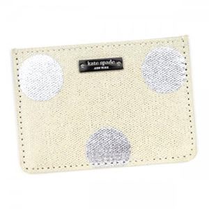 KATE SPADE（ケイトスペード） カードケース PWRU4135 112 NATURAL／SILVER