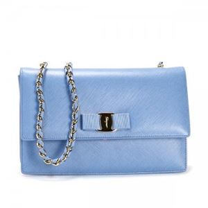 Ferragamo（フェラガモ） 二つ折り財布（小銭入れ付） 21E480 600218 FLEUR BLEUE