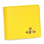 Vivienne Westwood（ヴィヴィアンウエストウッド） 二つ折り財布（小銭入れ付） 730 GIALLO