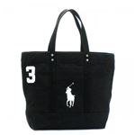 RalphLauren（ラルフローレン） トートバッグ 4051582 2504D POLO BLACK／WHITE TRIM