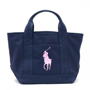 RalphLauren（ラルフローレン） トートバッグ 950067 NAVY CANVAS - PINK
