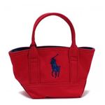 RalphLauren（ラルフローレン） トートバッグ 959004 RED CANVAS - NAVY