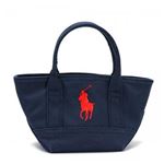 RalphLauren（ラルフローレン） トートバッグ 959005 NAVY CANVAS - RED