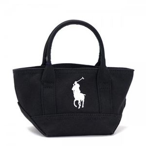 RalphLauren（ラルフローレン） トートバッグ 959007 BLACK CANVAS - WHITE